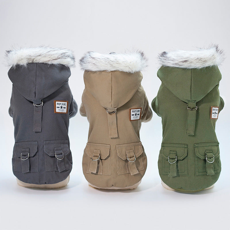 Cozy Cotton Dog Hoodie - Warm Winter Coat for Small Breeds - Pawfect Escape