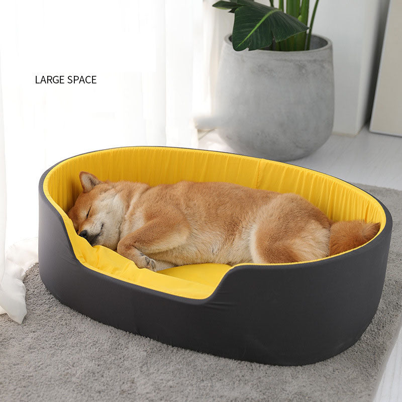 Cozy All-Season Washable Pet Kennel for Deep Sleep Comfort - Pawfect Escape
