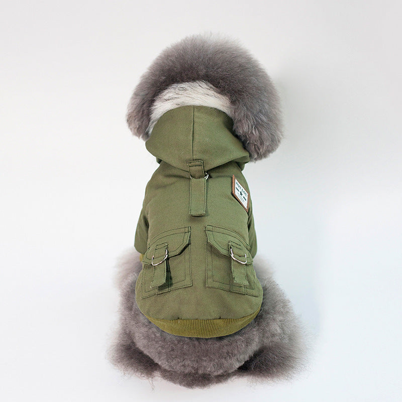 Cozy Cotton Dog Hoodie - Warm Winter Coat for Small Breeds - Pawfect Escape