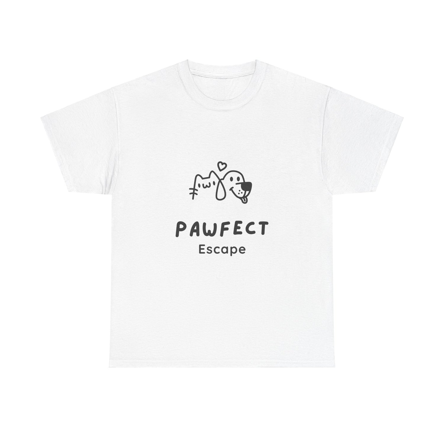 Pawfect Escape Unisex Heavy Cotton T-Shirt – Comfort & Style Combined! - Pawfect Escape