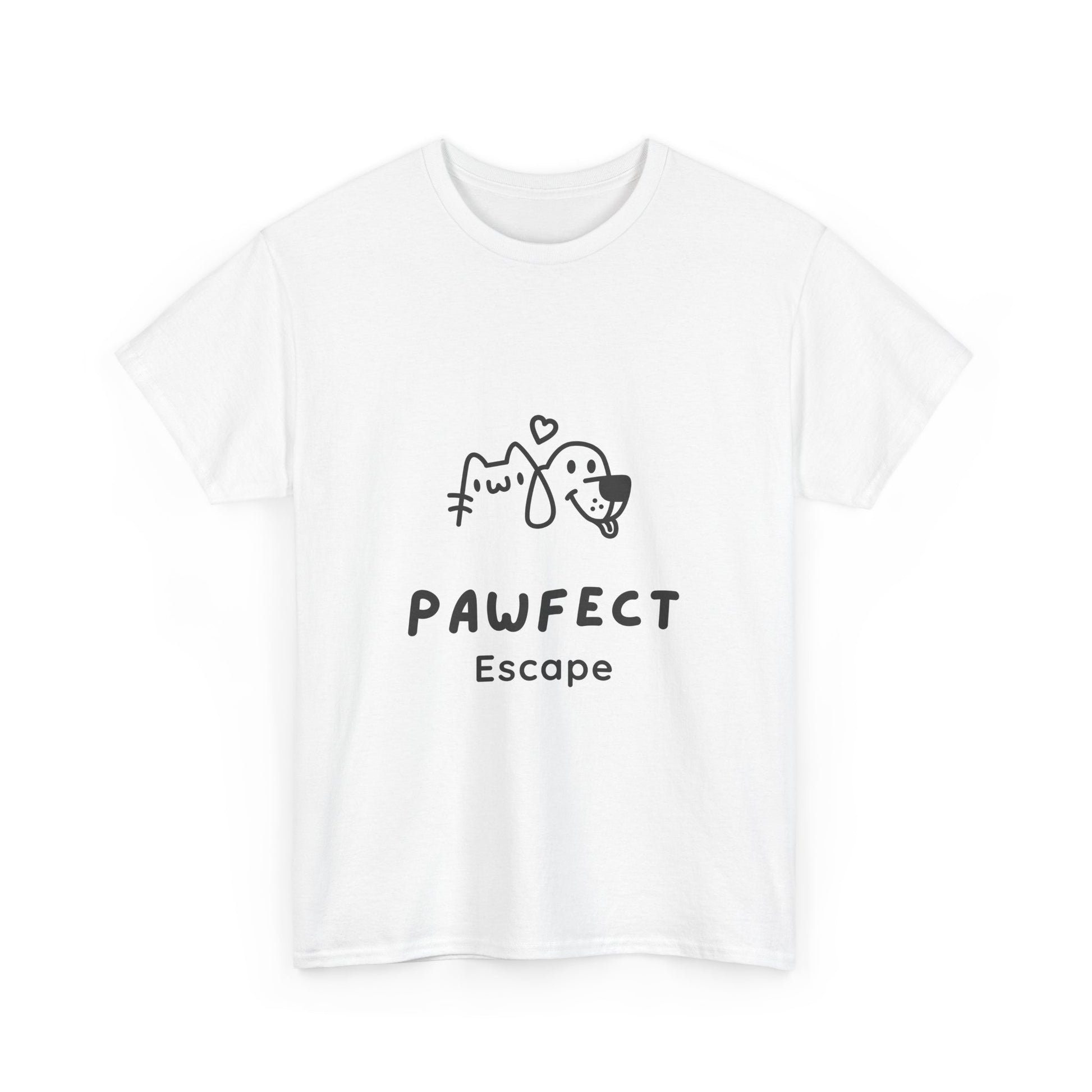 Pawfect Escape Unisex Heavy Cotton T-Shirt – Comfort & Style Combined! - Pawfect Escape