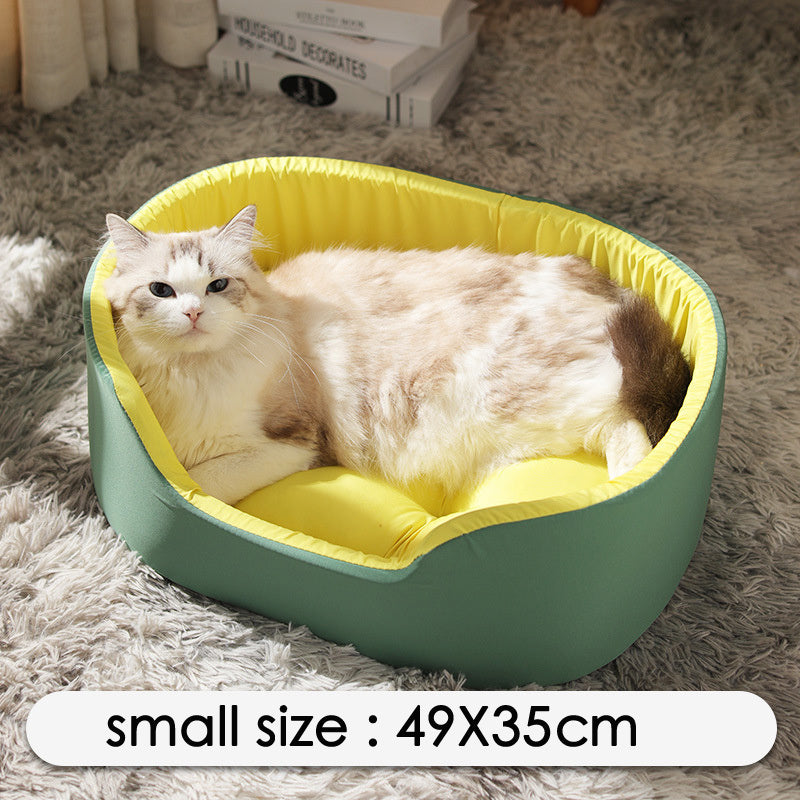 Cozy All-Season Washable Pet Kennel for Deep Sleep Comfort - Pawfect Escape