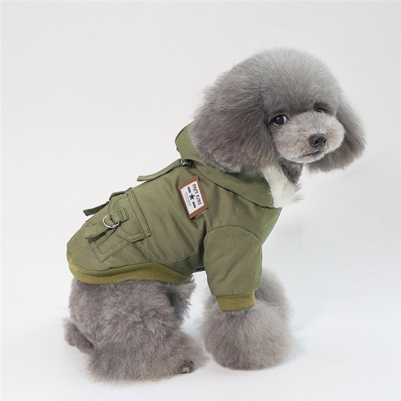 Cozy Cotton Dog Hoodie - Warm Winter Coat for Small Breeds - Pawfect Escape