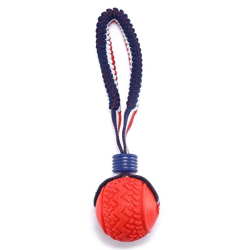 Interactive Dog Toy Ball with Rope for Chewing and Training - Pawfect Escape