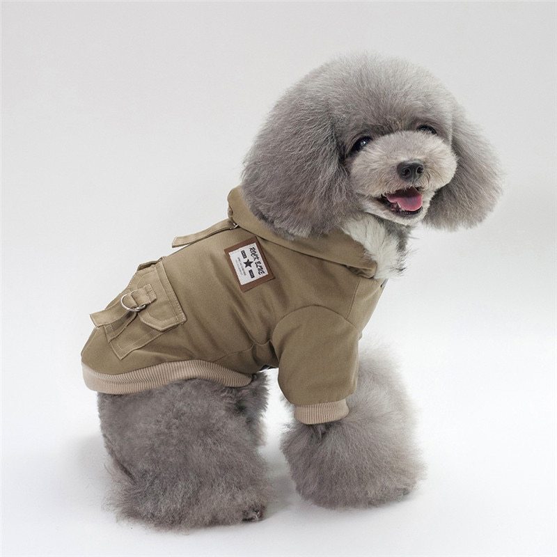 Cozy Cotton Dog Hoodie - Warm Winter Coat for Small Breeds - Pawfect Escape