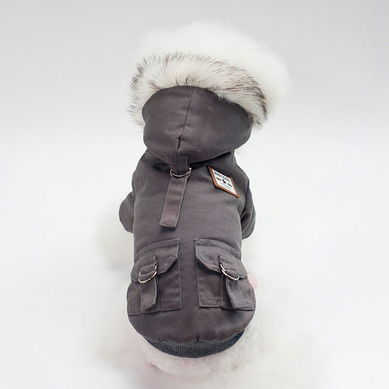 Cozy Cotton Dog Hoodie - Warm Winter Coat for Small Breeds - Pawfect Escape