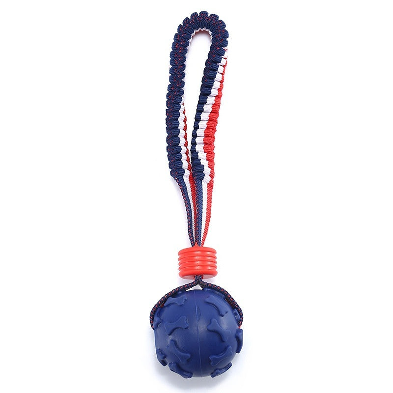 Interactive Dog Toy Ball with Rope for Chewing and Training - Pawfect Escape