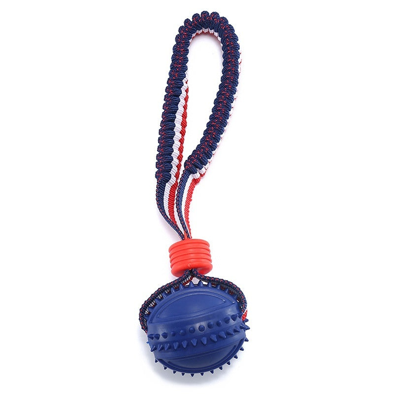 Interactive Dog Toy Ball with Rope for Chewing and Training - Pawfect Escape