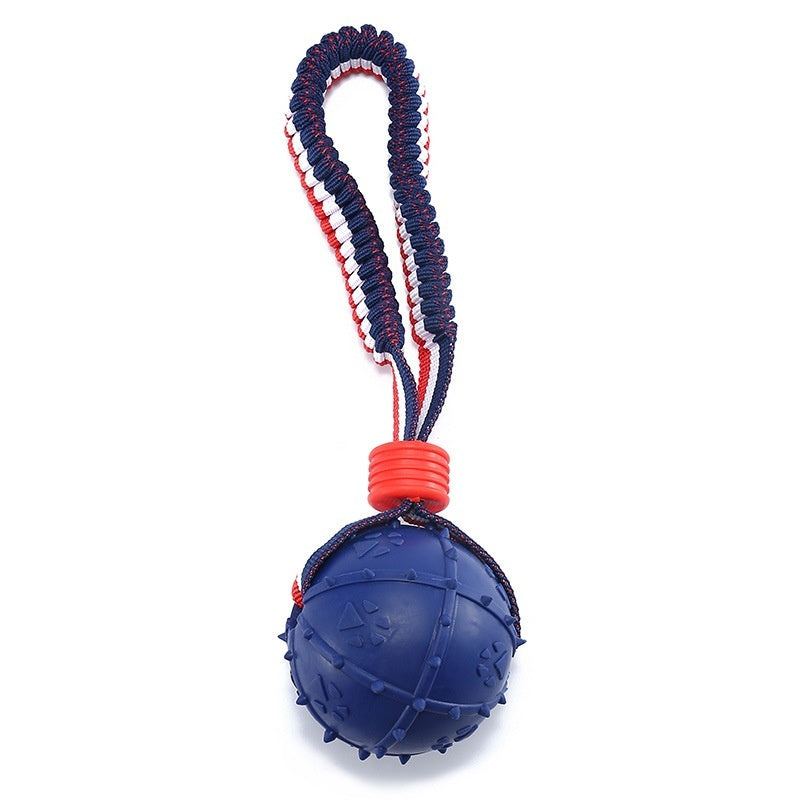 Interactive Dog Toy Ball with Rope for Chewing and Training - Pawfect Escape