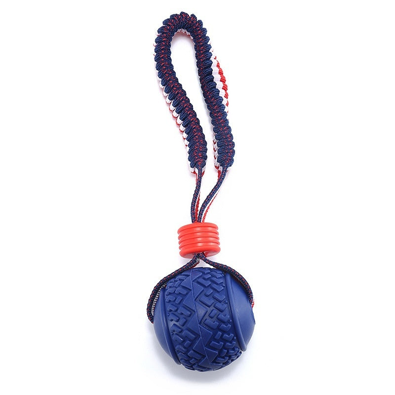 Interactive Dog Toy Ball with Rope for Chewing and Training - Pawfect Escape