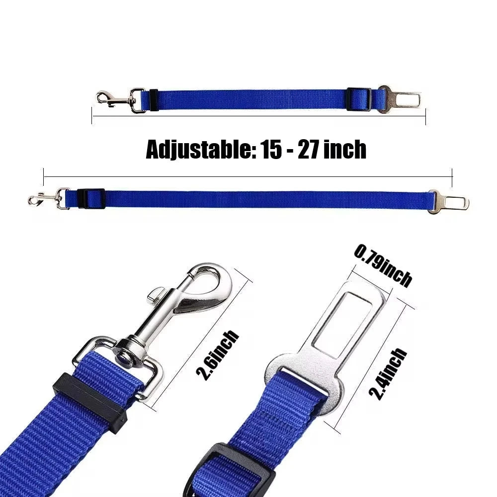 Adjustable Dog Car Seat Belt for Safe & Secure Travel - Pawfect Escape