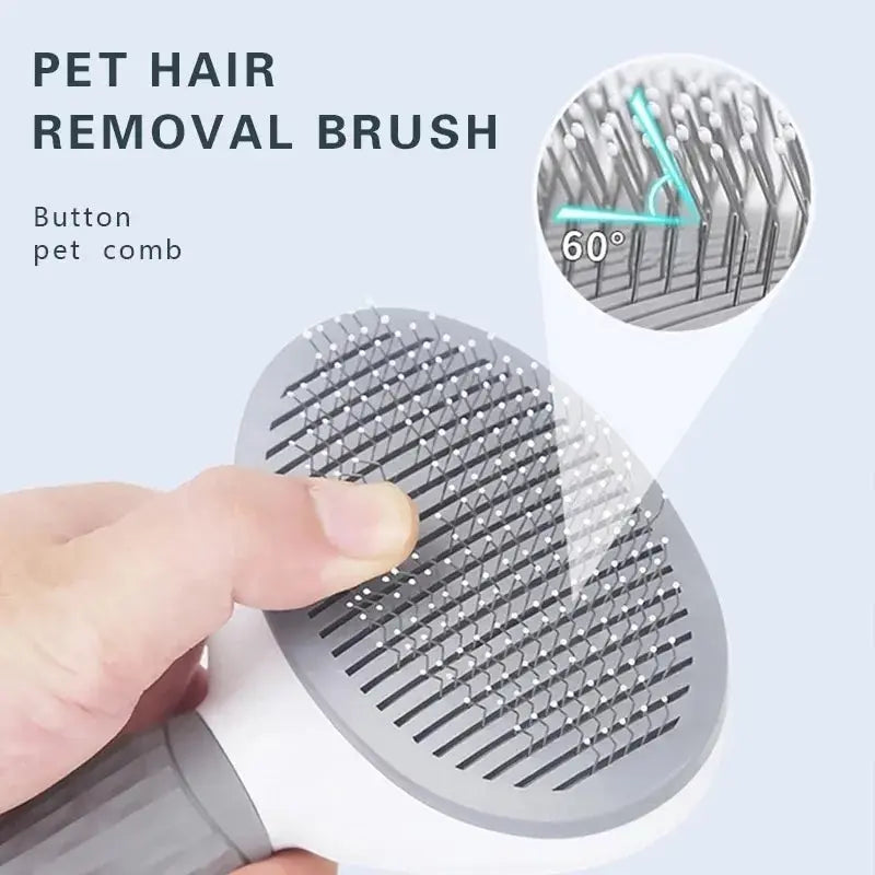 Self-Cleaning Pet Brush – Easy Grooming for Dogs & Cats! - Pawfect Escape