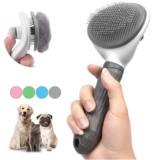 Self-Cleaning Pet Brush – Easy Grooming for Dogs & Cats! - Pawfect Escape