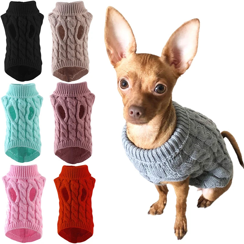 Cozy Turtleneck Sweater for Small Dogs & Cats – Winter Warmth - Pawfect Escape