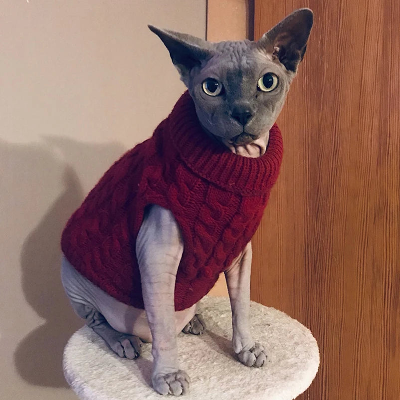 Cozy Turtleneck Sweater for Small Dogs & Cats – Winter Warmth - Pawfect Escape