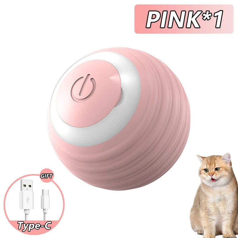 Smart Rolling Interactive Cat Ball – Automatic Fun & Exercise! - Pawfect Escape