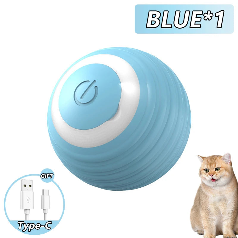 Smart Rolling Interactive Cat Ball – Automatic Fun & Exercise! - Pawfect Escape