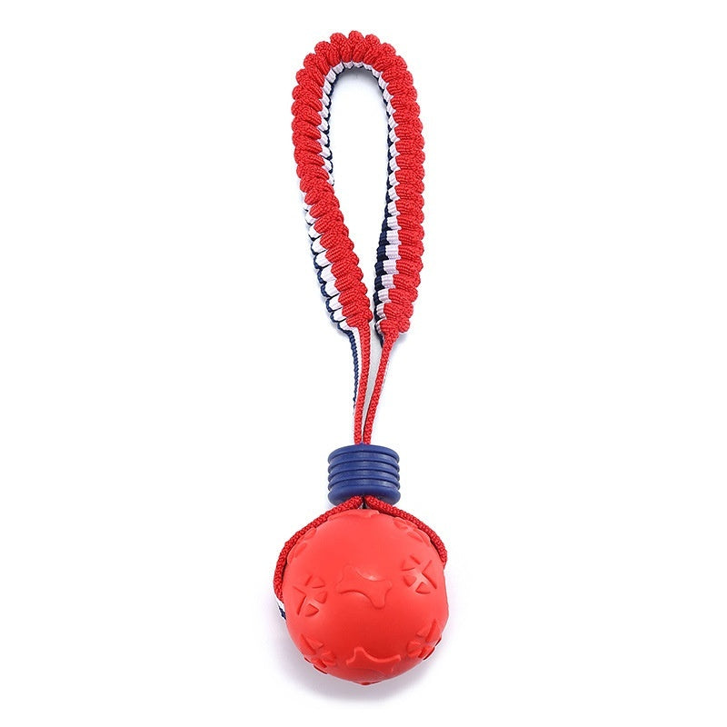 Interactive Dog Toy Ball with Rope for Chewing and Training - Pawfect Escape