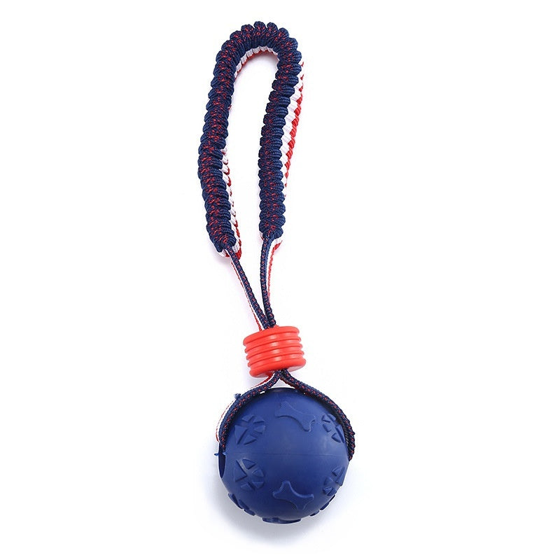 Interactive Dog Toy Ball with Rope for Chewing and Training - Pawfect Escape