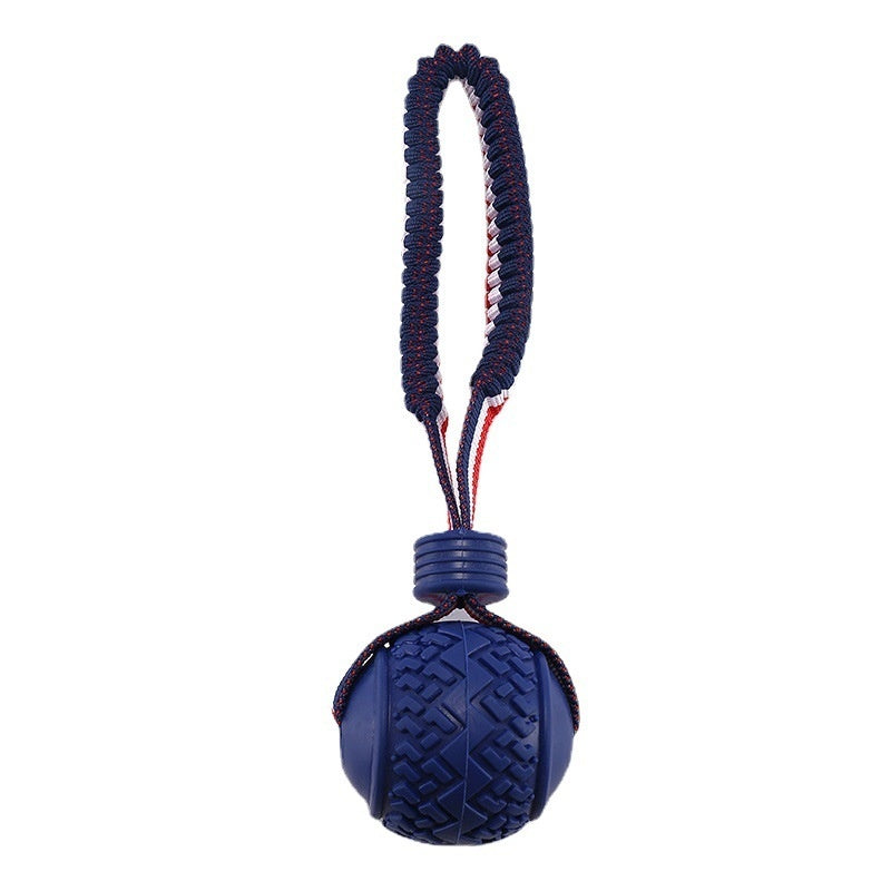 Interactive Dog Toy Ball with Rope for Chewing and Training - Pawfect Escape