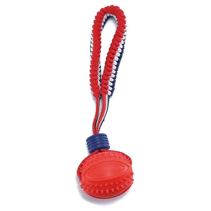 Interactive Dog Toy Ball with Rope for Chewing and Training - Pawfect Escape